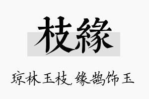 枝缘名字的寓意及含义