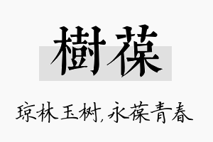 树葆名字的寓意及含义