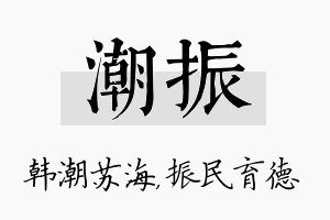 潮振名字的寓意及含义