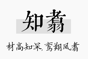 知翥名字的寓意及含义