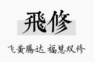 飞修名字的寓意及含义