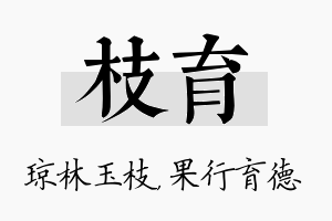 枝育名字的寓意及含义