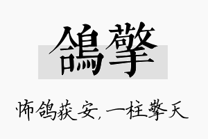 鸽擎名字的寓意及含义