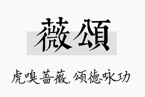 薇颂名字的寓意及含义