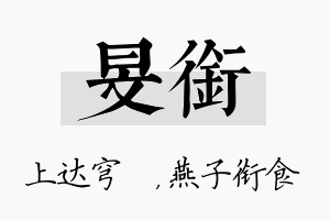 旻衔名字的寓意及含义