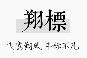 翔标名字的寓意及含义