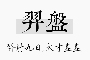 羿盘名字的寓意及含义