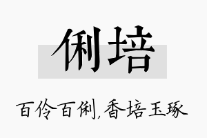 俐培名字的寓意及含义