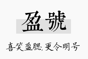 盈号名字的寓意及含义