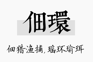 佃环名字的寓意及含义