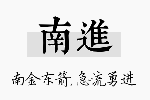 南进名字的寓意及含义