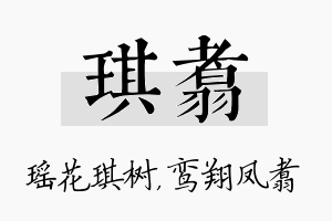 琪翥名字的寓意及含义