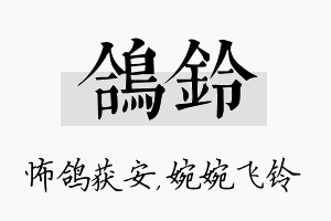 鸽铃名字的寓意及含义