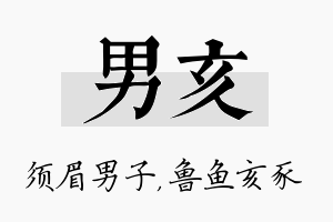 男亥名字的寓意及含义