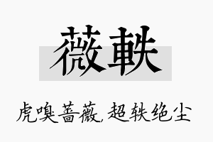 薇轶名字的寓意及含义