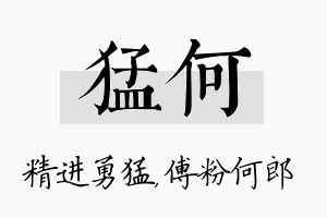 猛何名字的寓意及含义