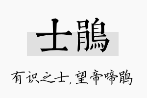 士鹃名字的寓意及含义