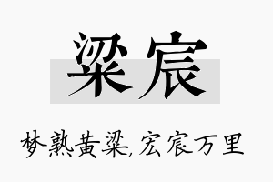 粱宸名字的寓意及含义