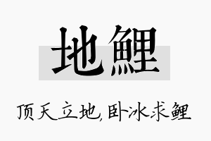 地鲤名字的寓意及含义