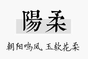 阳柔名字的寓意及含义