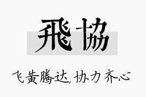 飞协名字的寓意及含义