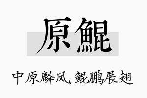 原鲲名字的寓意及含义