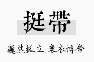 挺带名字的寓意及含义