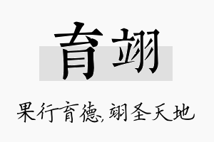 育翊名字的寓意及含义