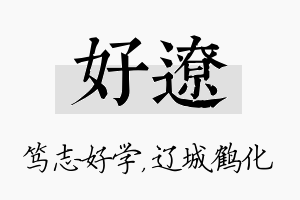 好辽名字的寓意及含义