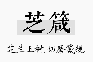 芝箴名字的寓意及含义