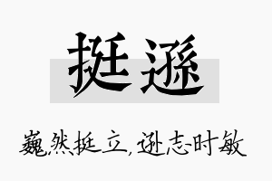 挺逊名字的寓意及含义