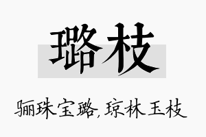 璐枝名字的寓意及含义