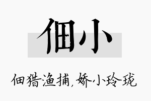 佃小名字的寓意及含义