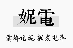 妮电名字的寓意及含义