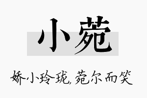 小菀名字的寓意及含义