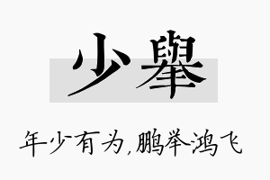 少举名字的寓意及含义