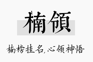 楠领名字的寓意及含义