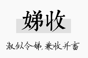 娣收名字的寓意及含义