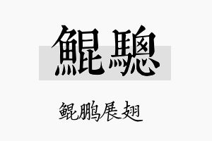 鲲骢名字的寓意及含义