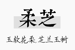 柔芝名字的寓意及含义