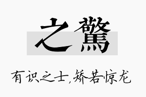 之惊名字的寓意及含义