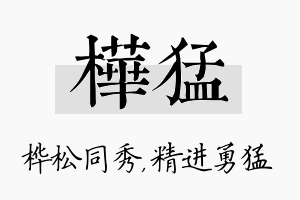 桦猛名字的寓意及含义