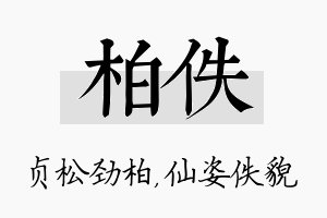 柏佚名字的寓意及含义