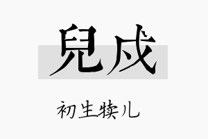 儿戍名字的寓意及含义