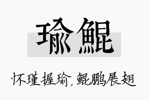 瑜鲲名字的寓意及含义