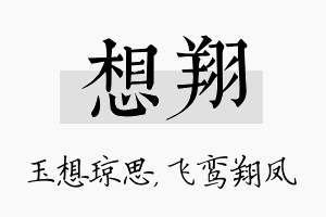 想翔名字的寓意及含义