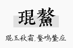 琨鳌名字的寓意及含义