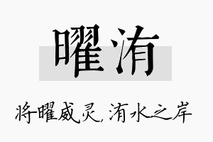 曜洧名字的寓意及含义