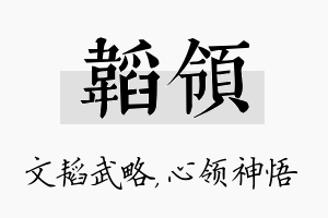 韬领名字的寓意及含义