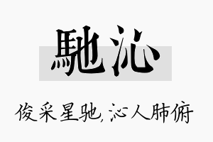 驰沁名字的寓意及含义